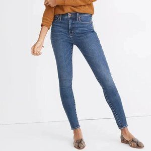 Madewell 10 Inch High Rise Skinny Jeans Wendover Medium Blu MA624